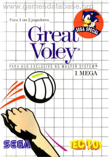 Cover Great Volleyball for Master System II